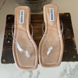 Steve Madden Claudette Sandals in Clear